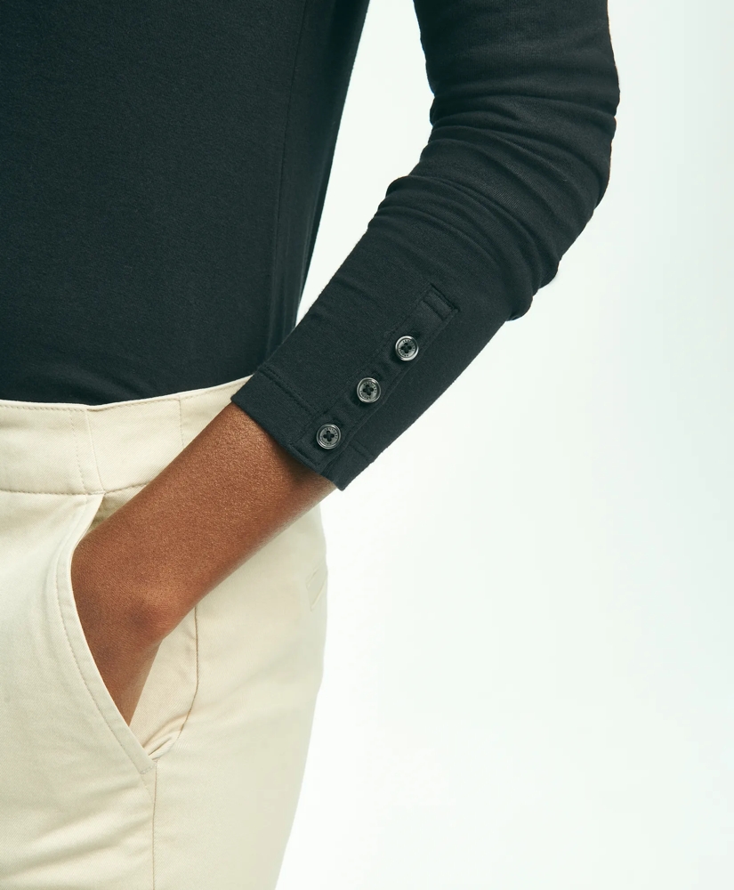 Cotton Long Sleeved Crewneck Top, image 4