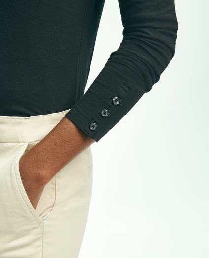 Cotton Long Sleeved Crewneck Top, image 4