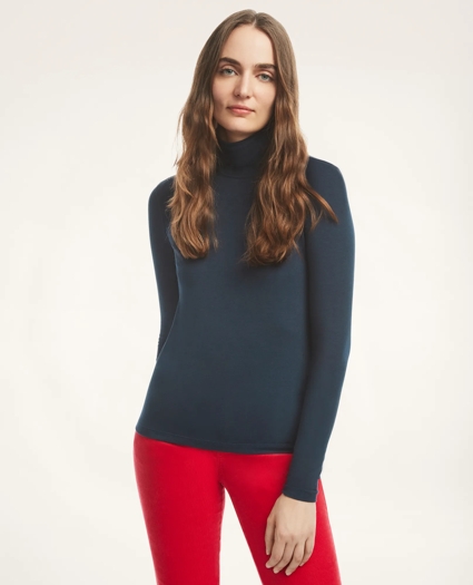Cotton Modal Turtleneck, image 1