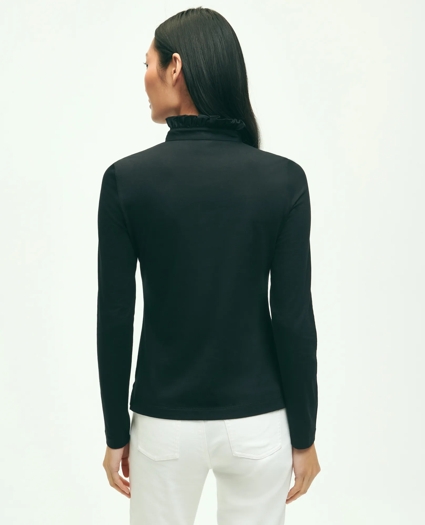 Cotton Ruffled Henley, image 3