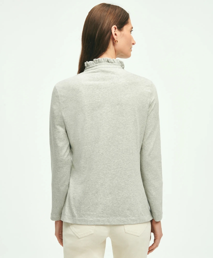 Cotton Ruffled Henley, image 3