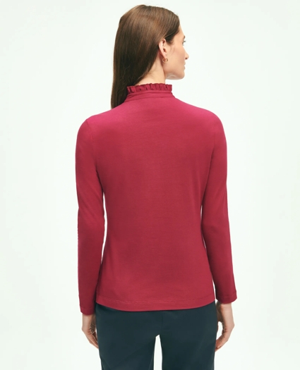 Cotton Ruffled Henley, image 3