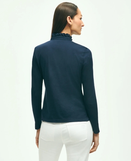 Cotton Ruffled Henley, image 2
