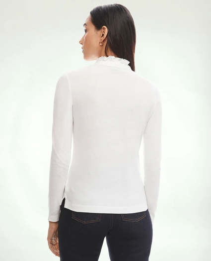 Cotton Ruffled Henley, image 2