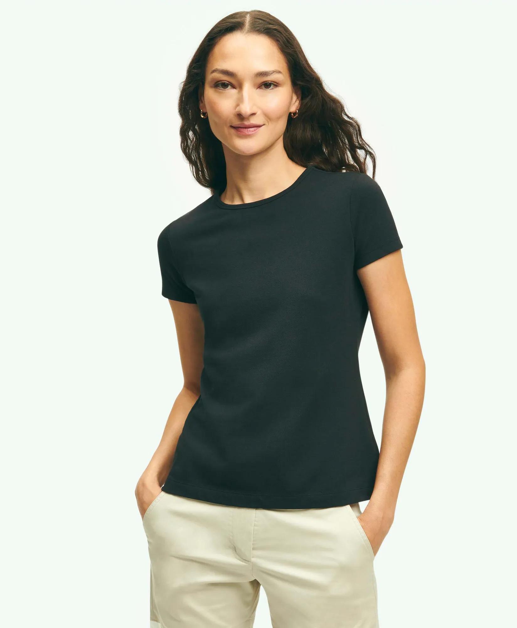 Elevated Cotton Modal Pique T-Shirt