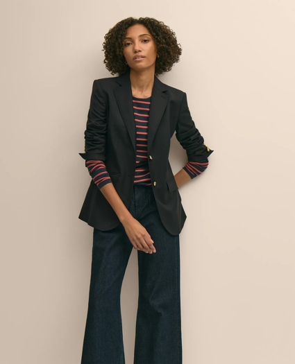 Cotton-Modal Blend Mariner Stripe Long-Sleeve T-Shirt, image 2