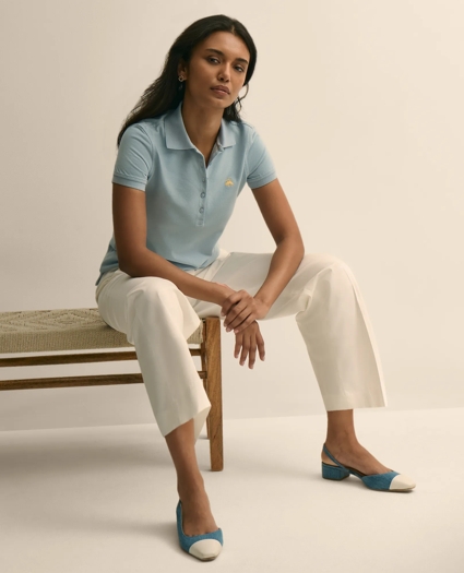 Supima&reg; Cotton Stretch Pique Polo Shirt, image 1