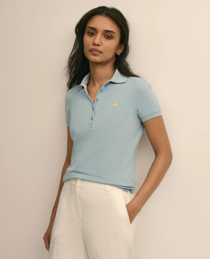 Supima&reg; Cotton Stretch Pique Polo Shirt, image 3