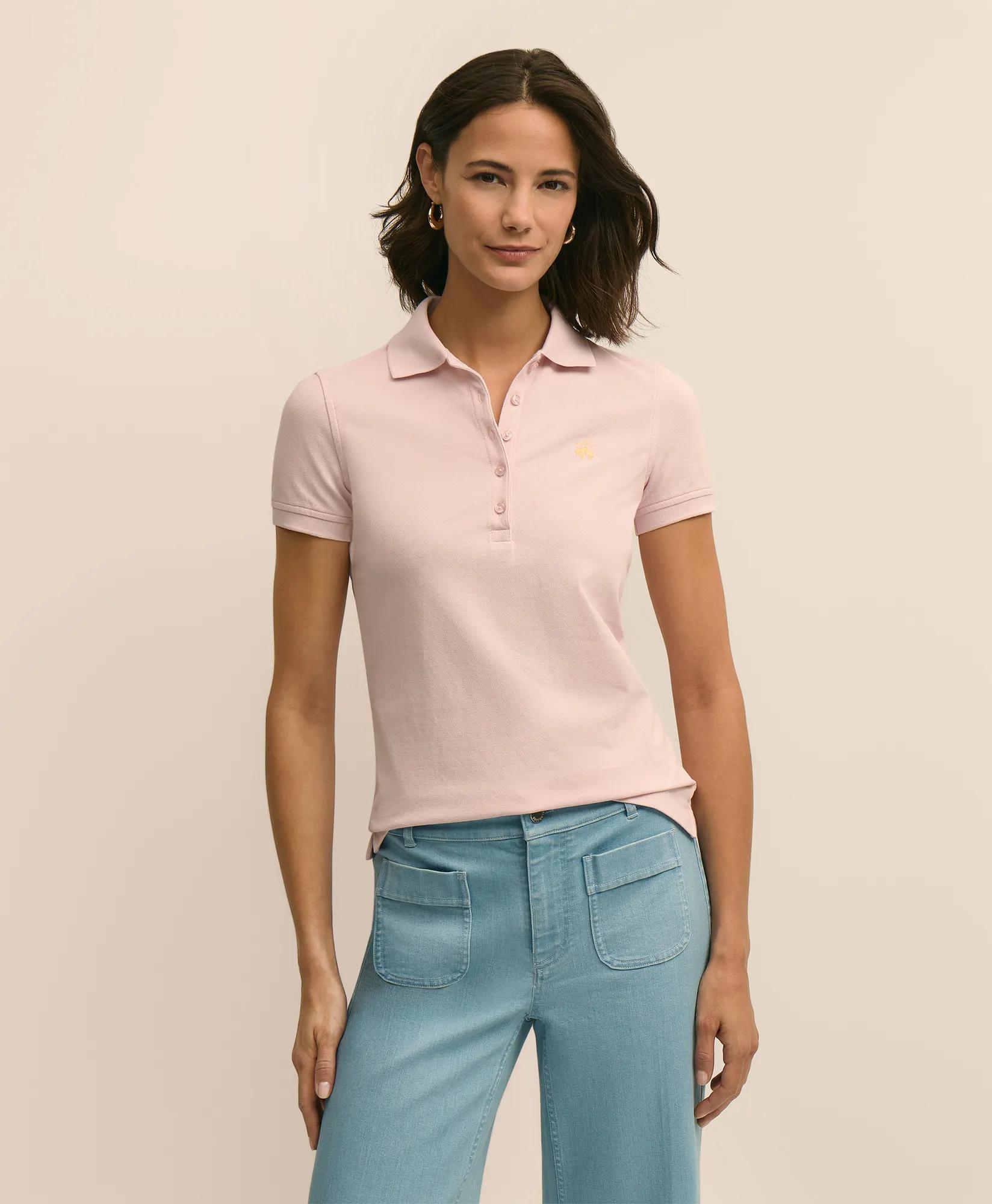 Supima&reg; Cotton Stretch Pique Polo Shirt, image 1