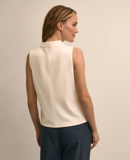 Cross-Neck Sleeveless Knit Top, image 4