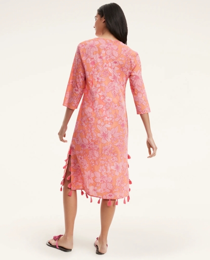 Cotton Voile Floral Print Beach Coverup, image 2