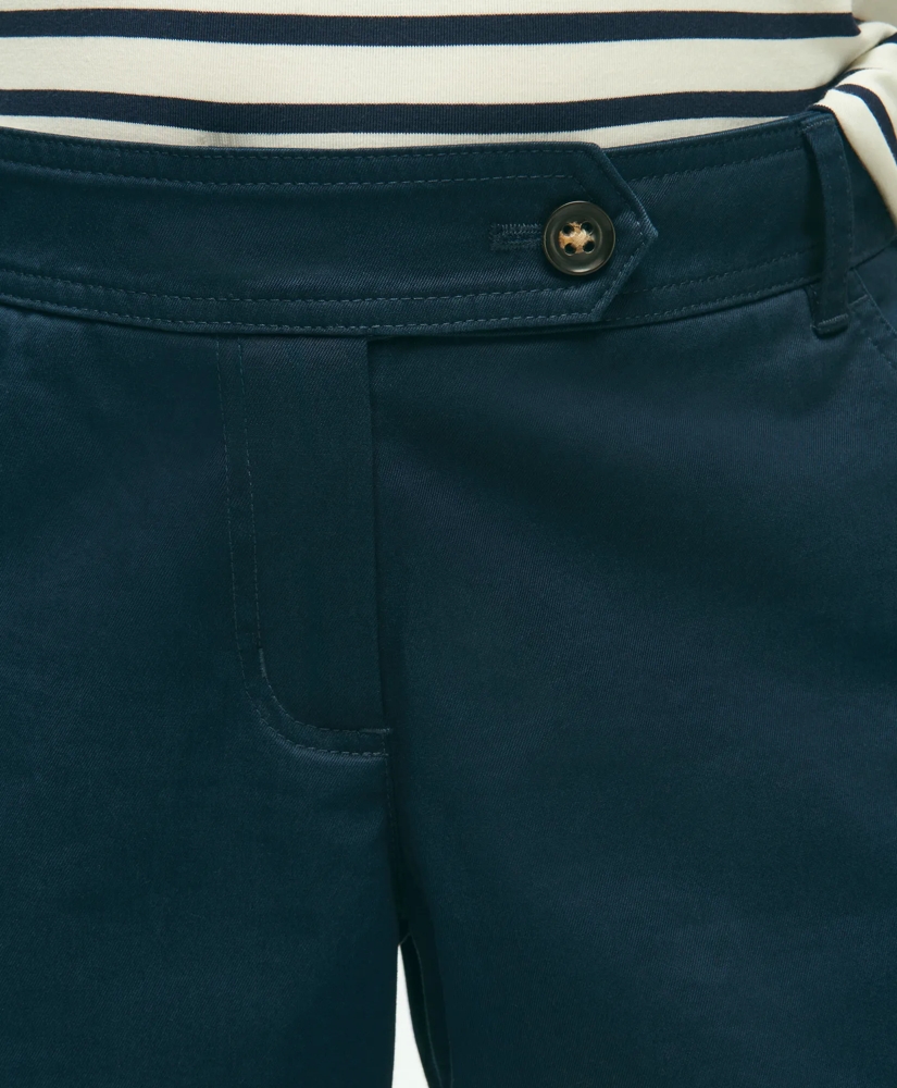 Stretch Cotton Twill Shorts, image 3