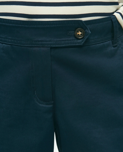 Stretch Cotton Twill Shorts, image 3