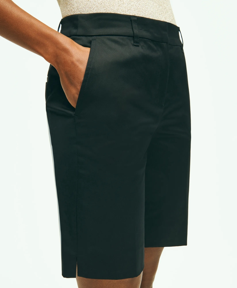 Stretch Cotton Twill Bermuda Shorts, image 5