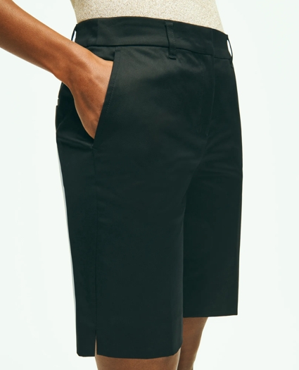 Stretch Cotton Twill Bermuda Shorts, image 5