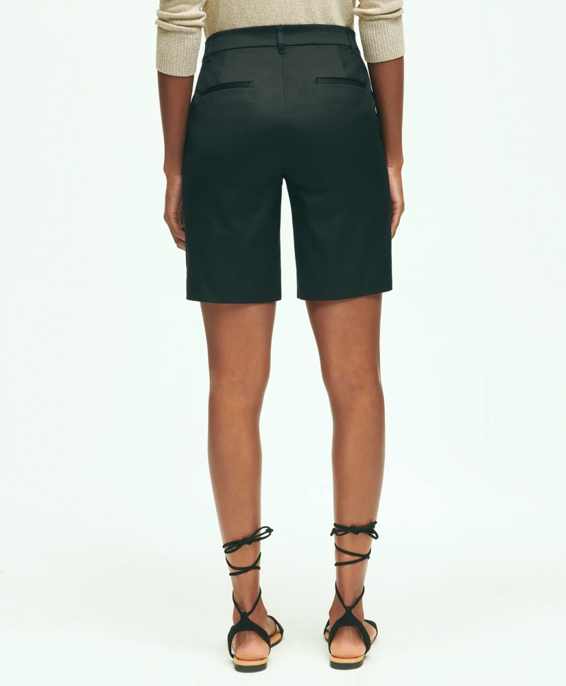 Stretch Cotton Twill Bermuda Shorts, image 6
