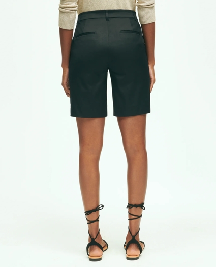 Stretch Cotton Twill Bermuda Shorts, image 6