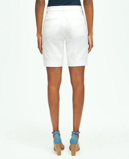 Stretch Cotton Twill Bermuda Shorts, image 4
