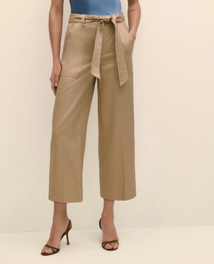 Belted Wide-Leg Utility Pants, image 2