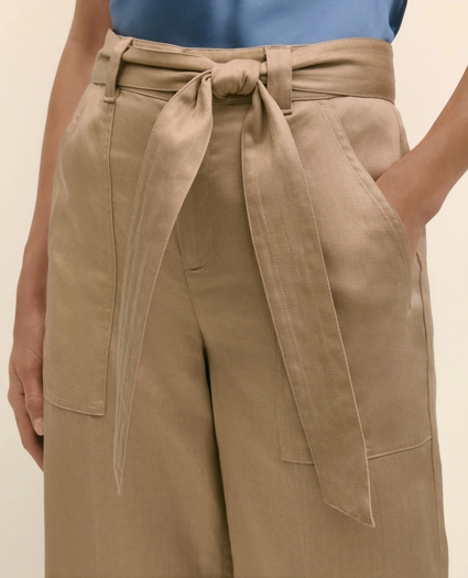 Belted Wide-Leg Utility Pants, image 3
