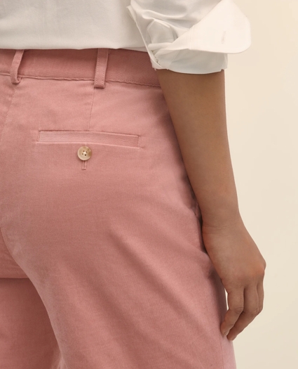 Cotton Corduroy Wide Leg Cropped Pants, image 3
