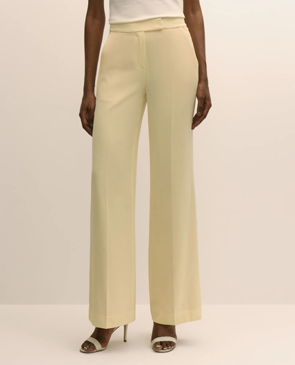 Crepe Wide-Leg Pants, image 2
