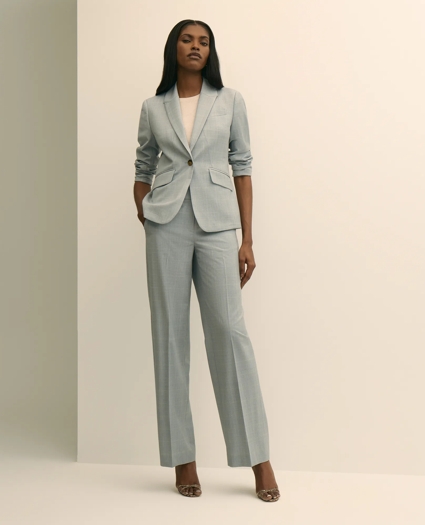 Wool-Blend Plaid Pants, image 1