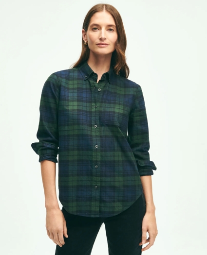 Classic Fit Cotton Flannel Shirt, image 1