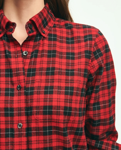 Classic Fit Cotton Flannel Shirt, image 3
