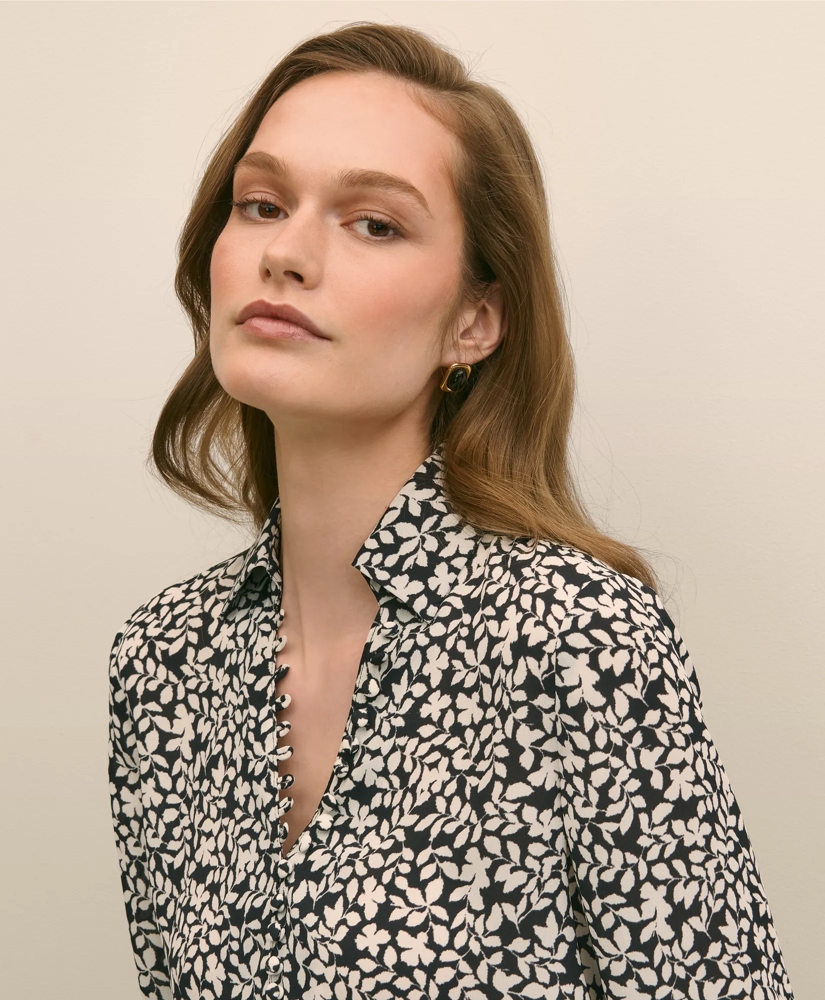 Floral Crepe Blouse, image 3