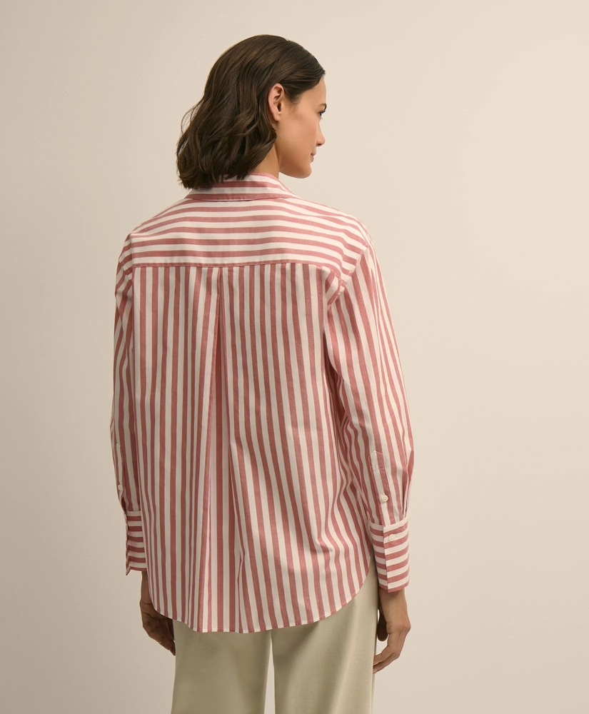 Cotton Oversized Stripe Shirt, image 4