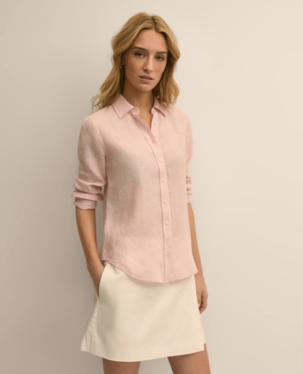 Classic Fit Linen Shirt, image 1