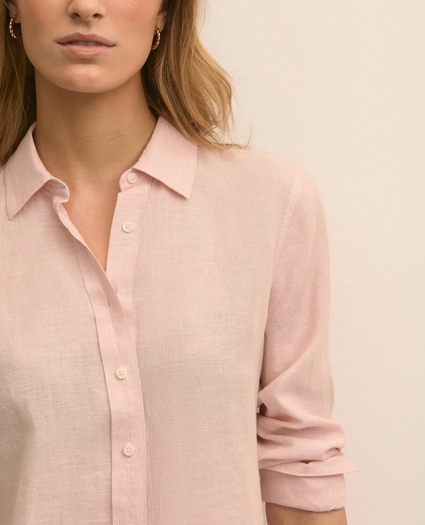 Classic Fit Linen Shirt, image 3
