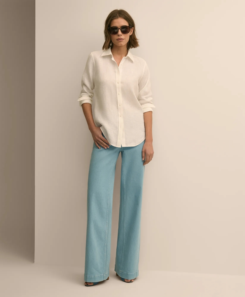 Classic Fit Irish Linen Shirt, image 2