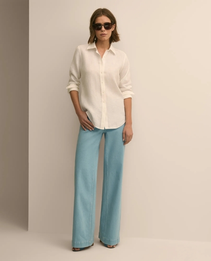 Classic Fit Irish Linen Shirt, image 2