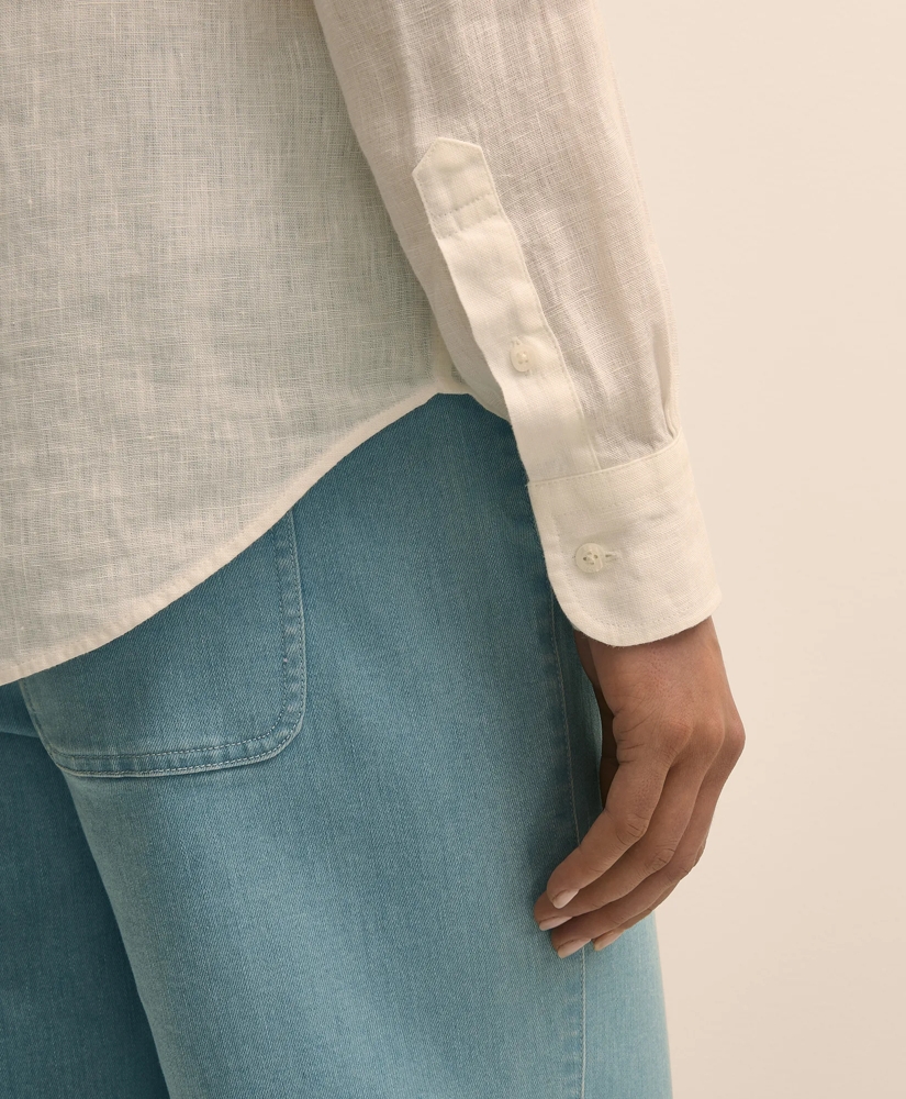 Classic Fit Irish Linen Shirt, image 3