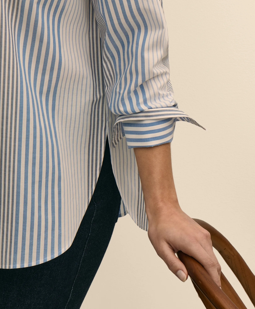 Oversized Cotton Pinstripe Shirt, image 4