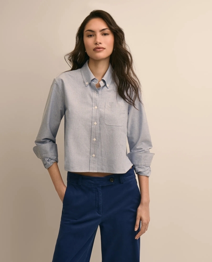 The Cropped Oxford Shirt, image 1