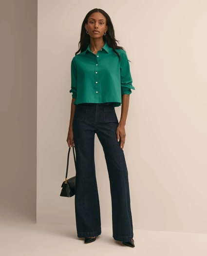 The Cropped Back-Pleat Shirt, image 2