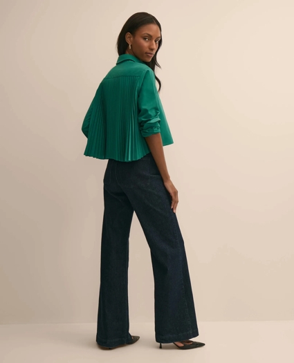 The Cropped Back-Pleat Shirt, image 3