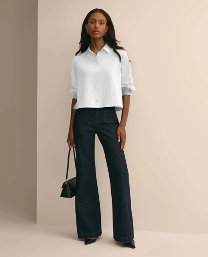 The Cropped Back-Pleat Shirt, image 2