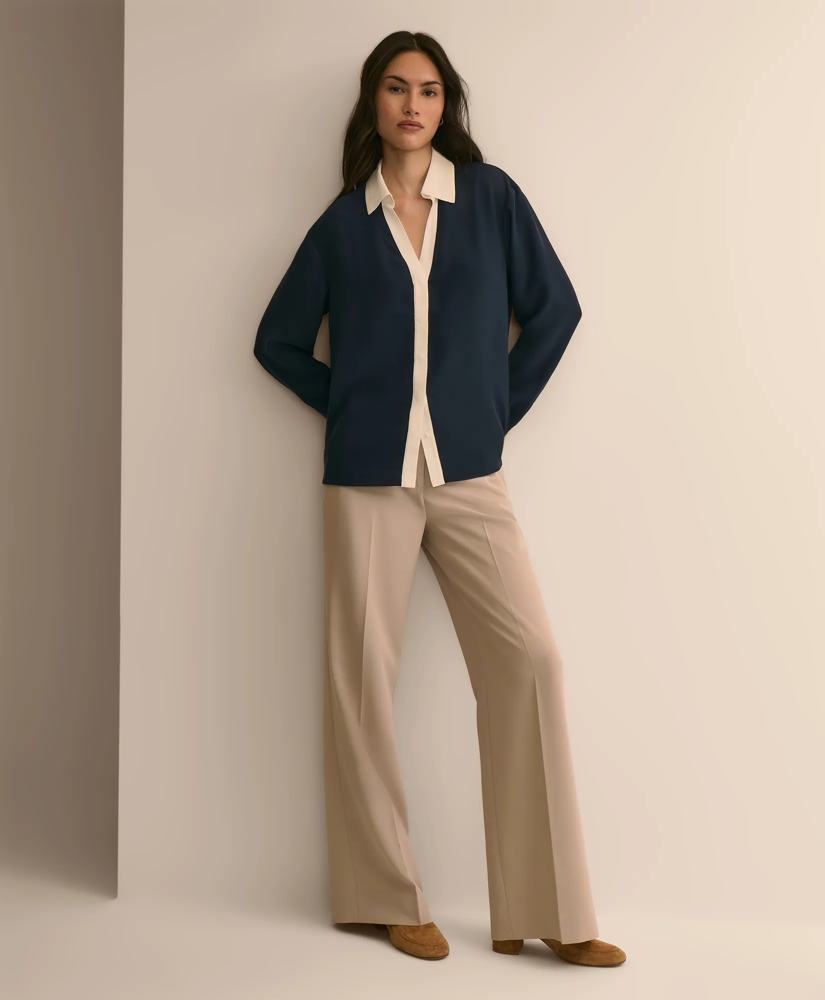 Contrast-Tipping Blouse, image 2