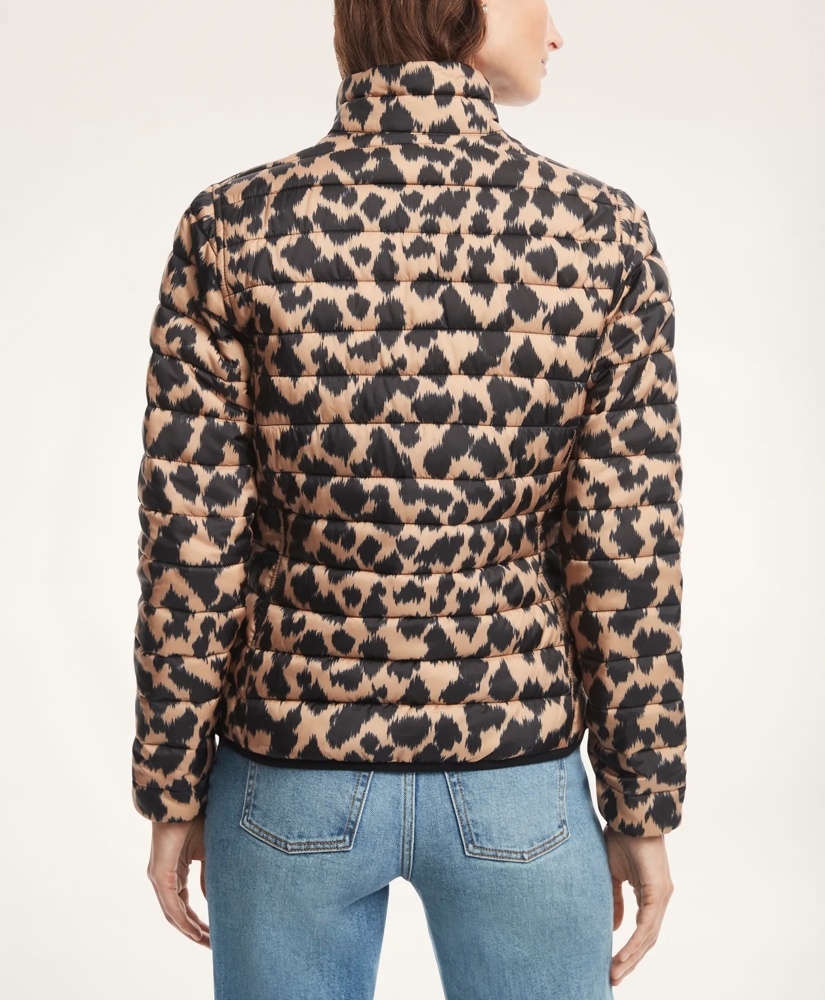 Reversible Water-Repellent Animal Print Puffer Jacket, image 2