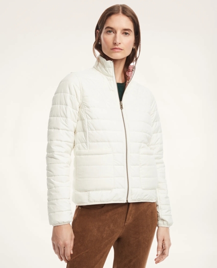 Reversible Water-Repellent Floral Puffer Vest, image 2