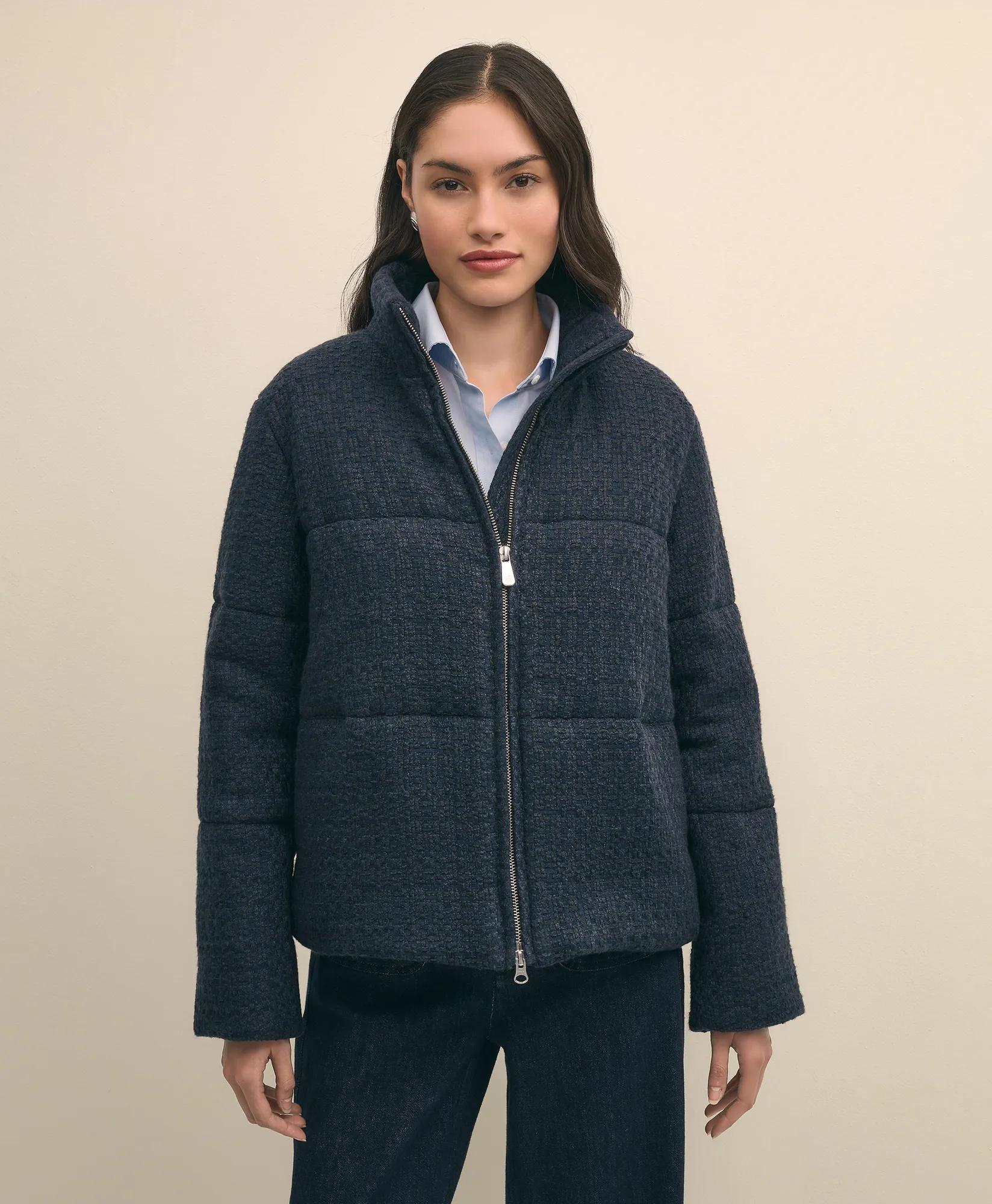 Tweed Short Puffer Jacket primary