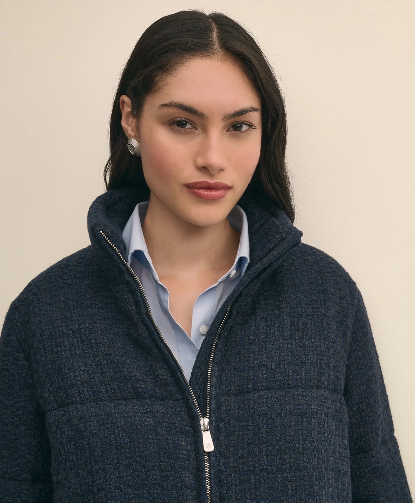 Tweed Short Puffer Jacket, image 3