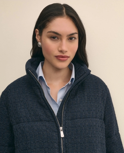 Tweed Short Puffer Jacket, image 3
