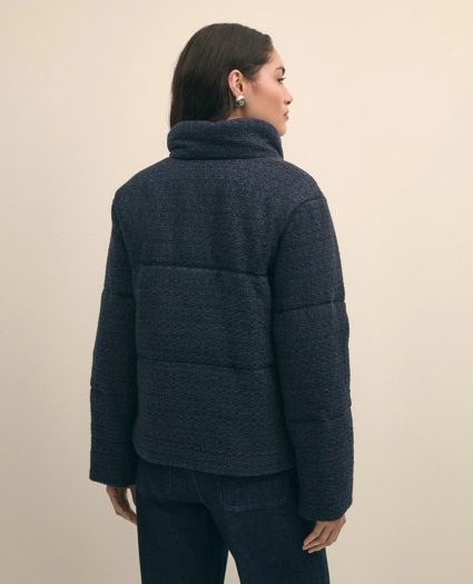 Tweed Short Puffer Jacket, image 4