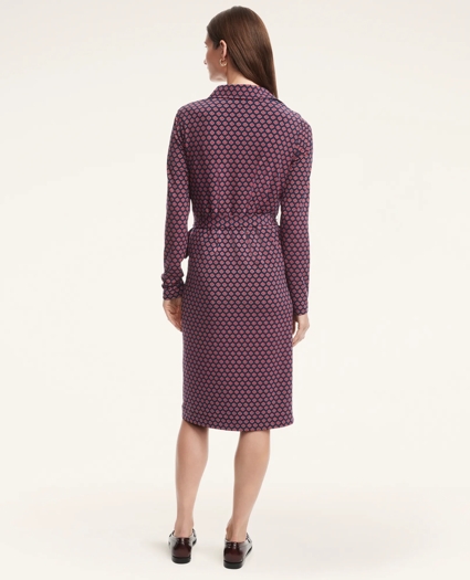 Foulard Print Knit Dress, image 2