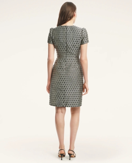 Jacquard Dot Sheath Dress, image 2